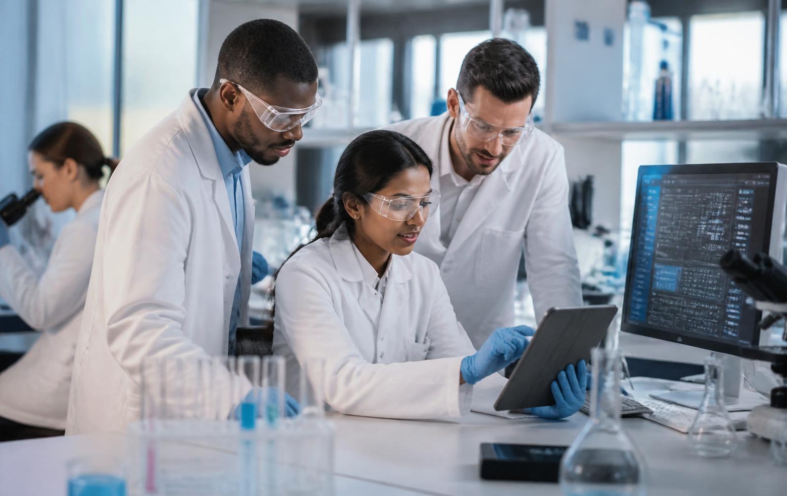 Time farmacêutico ZENFIT em laboratório